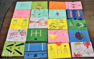 「1+1」親子小組會透過圖畫及泥膠讓家長及學員表達對對方的想法。（資優教育學苑提供）