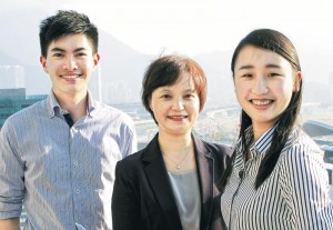 機管局組織發展及人才管理總經理潘小紅 (中)、MT 梁進偉 (左)、GE 馬豫瑤 (右)。
