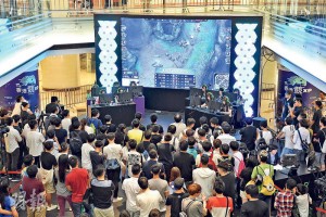 上月29日至本月9日在黃埔舉行的「香港競XP」電競比賽，吸引不少青年到場觀戰。（受訪者提供）