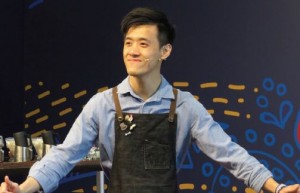Keith 曾參加World Latte Art Championship 2017，與來自世界各地的拉花好手同場競技。（圖片由受訪者提供）